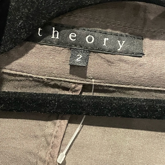 Theory Linen Lightweight Blazer Jacket With Button Closure Size 2 - Picture 5 of 10